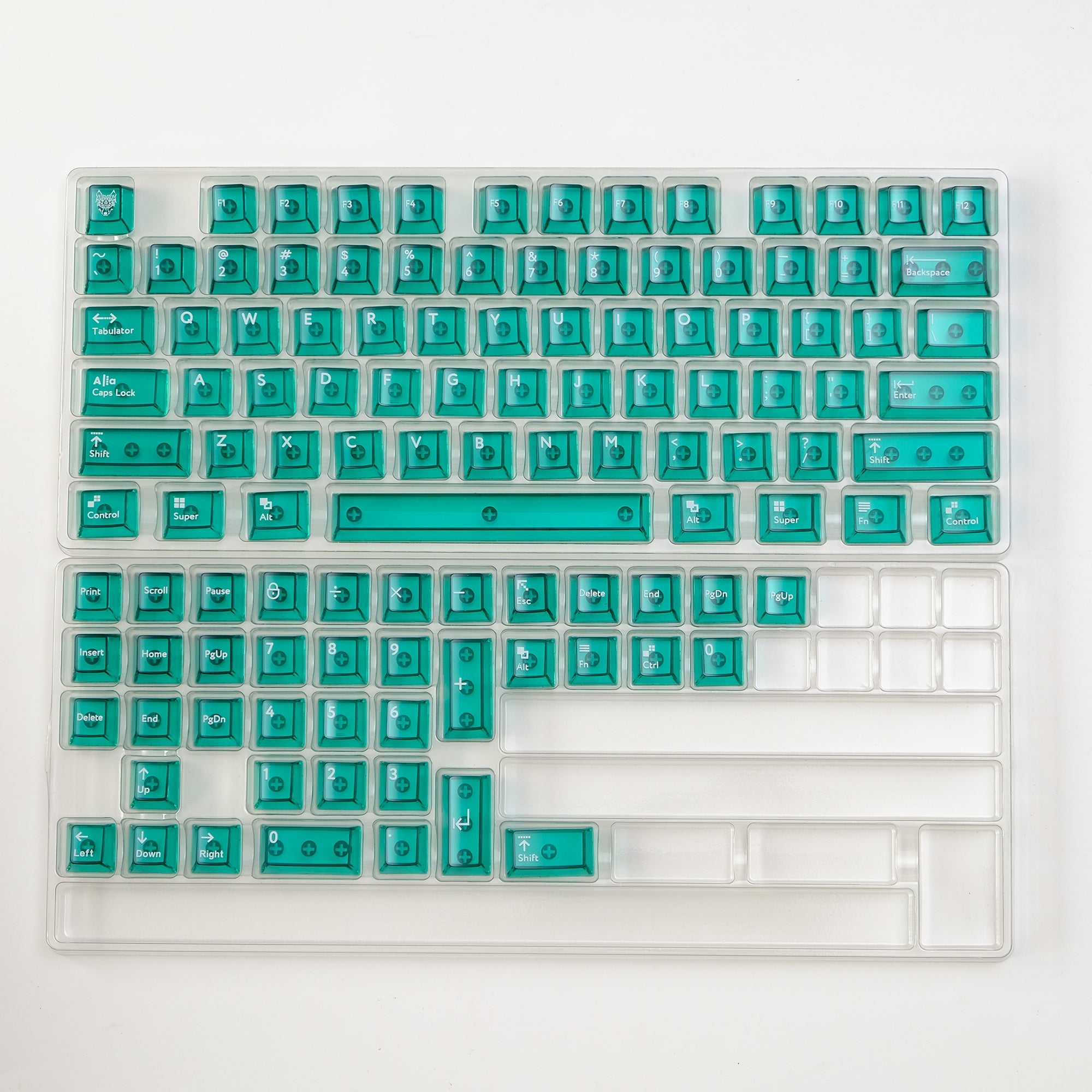 Green Transparent Keycaps