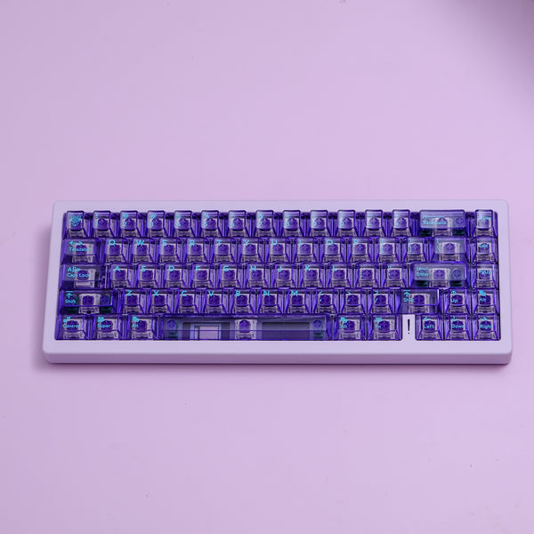 Purple Transparent Keycaps