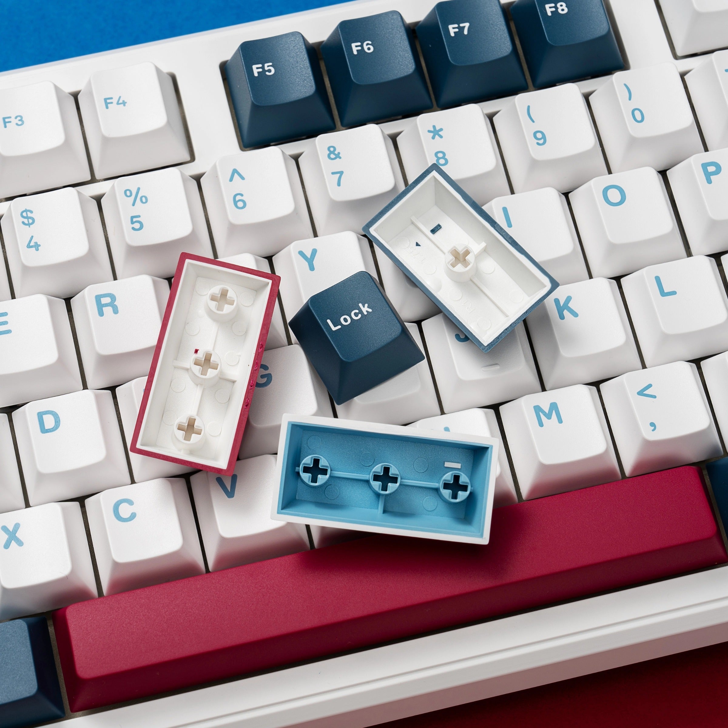 Blue Fire PBT Keycaps - Thumbnail 5
