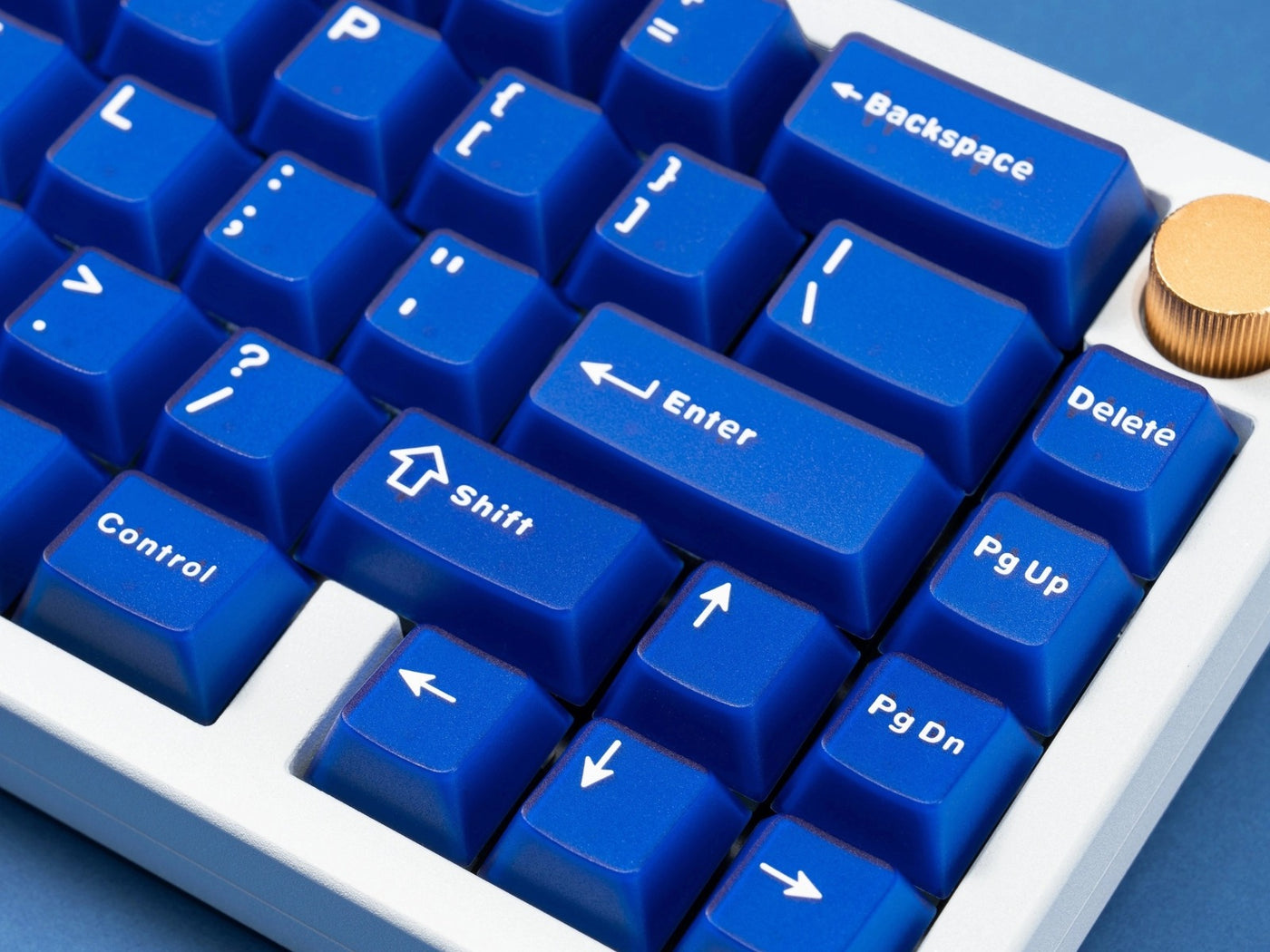 Klein Blue R2 keycaps in durable ABS