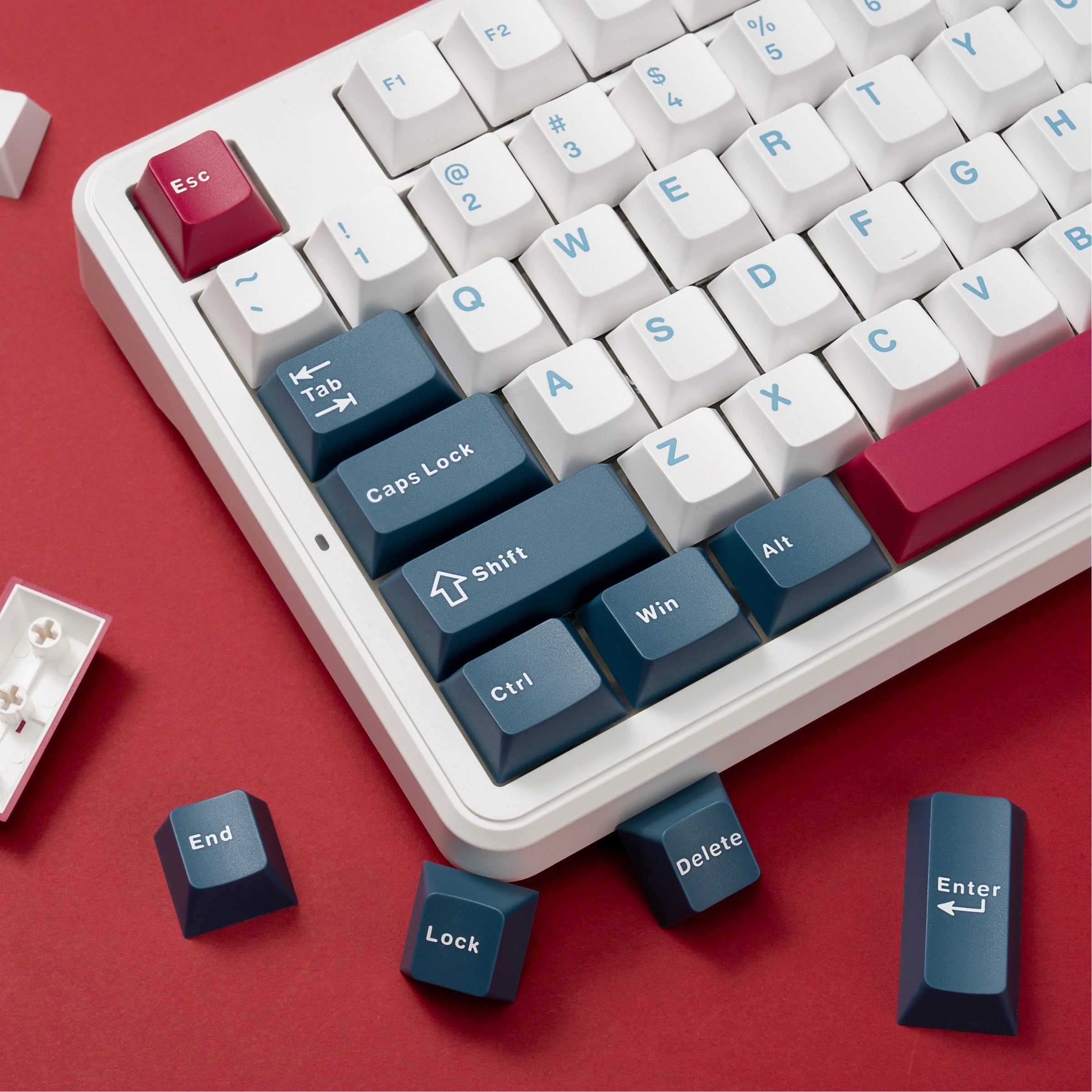 Blue Fire PBT Keycaps - Thumbnail 4