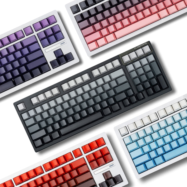 DigAura Gradient Series Keycaps -87% Layout, 61% Layout, 64% Layout, 68% Layout, 75% Layout, 84% Layout, 99% Layout, TKL, PBT, PC, Side-printed Legends, Standard Cherry profile, Side-printed, Double shot